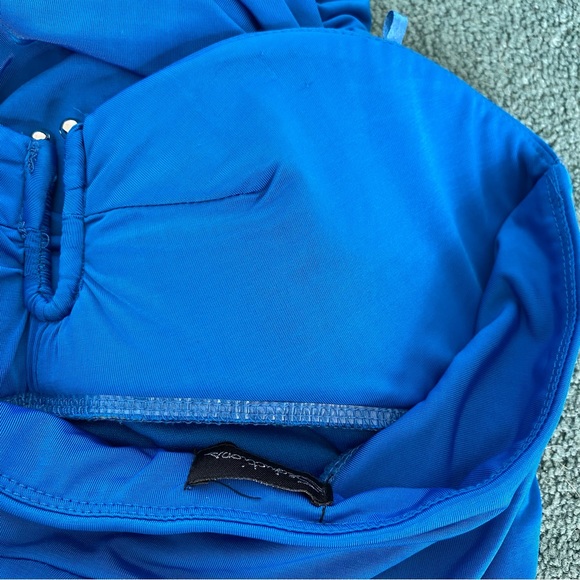 Seduction Strapless Slinky Ruched Party Dress NWOT Size XS - Picture 7 of 16